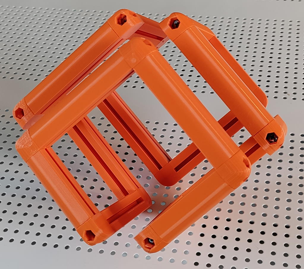 3d printable aluminium extrusion inspired models.