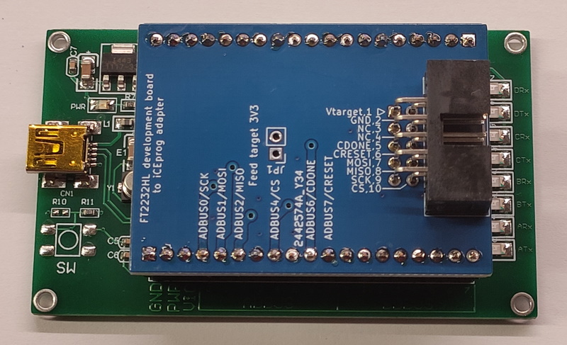 FT2232HL development board to iceprog adaper