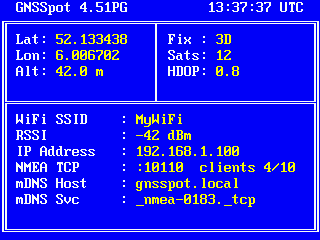  GNSSpot is an ESP32-based firmware that transforms a GNSS module into a fully networked GPS/NMEA server.