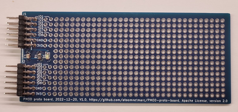 Double width PMOD proto board.