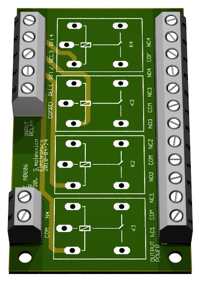 It is a board with 4 relays.
